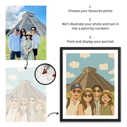 Custom Illustrated Paint-By-Numbers