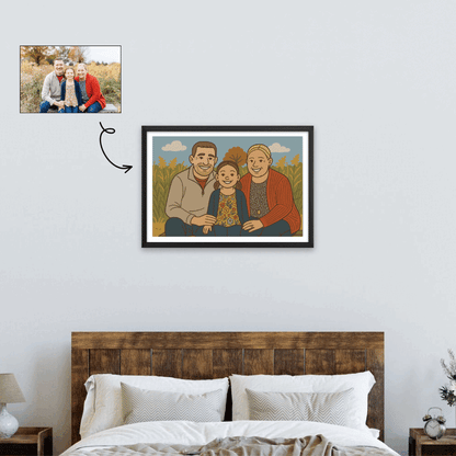 Custom Illustrated Paint-By-Numbers