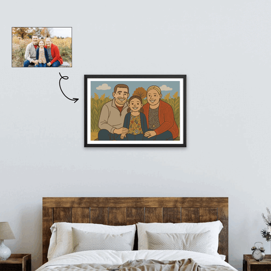 Custom Illustrated Paint-By-Numbers