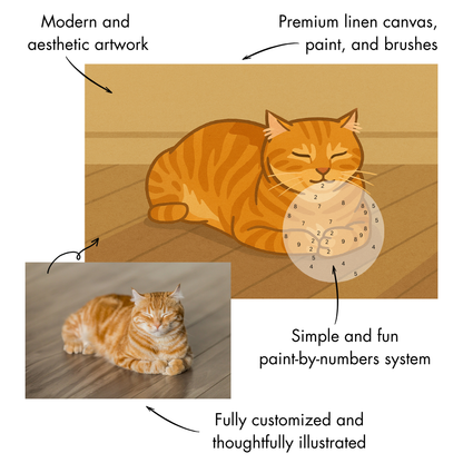 Custom Illustrated Paint-By-Numbers