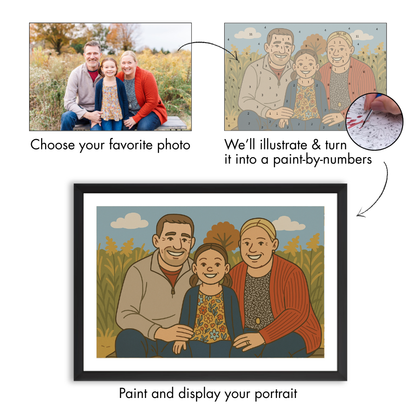 Custom Illustrated Paint-By-Numbers