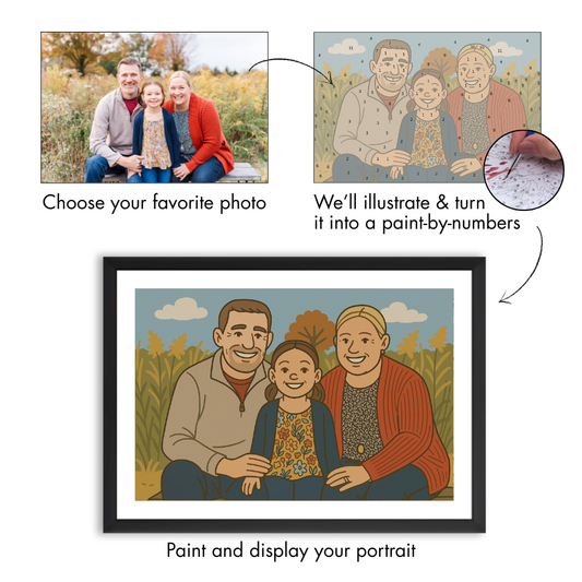 Custom Illustrated Paint-By-Numbers